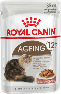 Влажный корм для кошек ROYAL CANIN Ageing+12, домашняя птица, 12шт, 85г