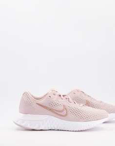 Светло-розовые кроссовки Nike Running Renew Run 2-Розовый цвет