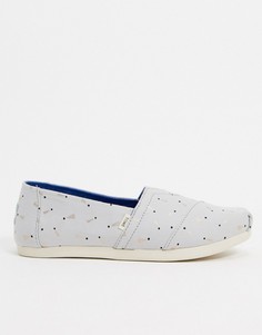 Серые парусиновые туфли Toms-Серый