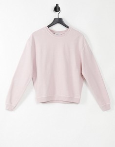 Розовый свитшот с эффектом кислотной стирки от комплекта Topshop-Розовый цвет
