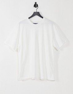 Белая футболка в стиле oversized из органического хлопка Topman-Белый
