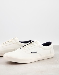 Белые кроссовки на шнуровке Jack & Jones-Белый
