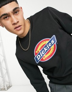 Черный свитшот с фирменным логотипом в виде подковы Dickies-Черный цвет