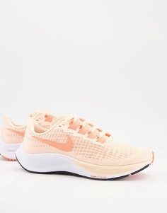 Кроссовки персикового цвета Nike Running Air Zoom Pegasus 37-Оранжевый цвет
