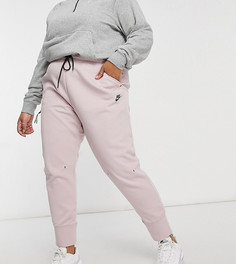 Светло-розовые джоггеры Nike Plus Tech Fleece-Розовый цвет