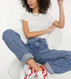Выбеленные джинсы в винтажном стиле с завышенной талией ASOS DESIGN Tall-Голубой