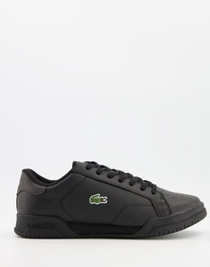Черные кроссовки Lacoste Twin Serve-Черный цвет