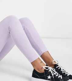 Сиреневые леггинсы с эффектом кислотной стирки Topshop Petite-Сиреневый