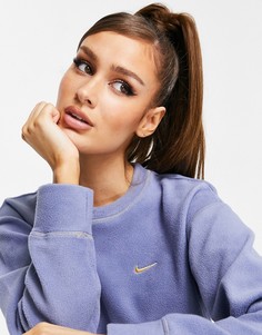 Синий флисовый топ Nike Training Icon Clash-Голубой