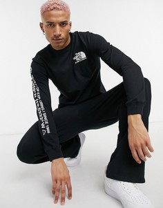 Черный лонгслив с логотипом The North Face-Черный цвет