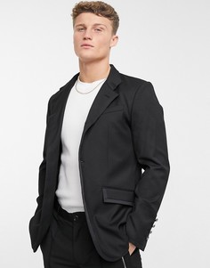 Блейзер в утилитарном стиле Karl Lagerfeld-Черный