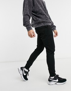 Черные легкие джоггеры скинни ASOS DESIGN-Черный цвет