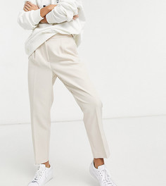 Кремовые брюки New Look Petite-Коричневый цвет
