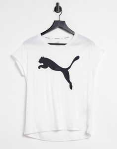 Белая футболка с крупным логотипом PUMA Active-Белый