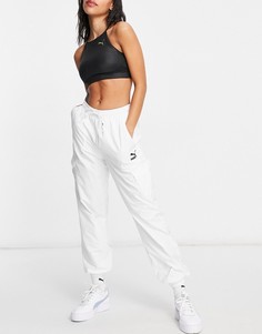 Белые классические брюки в утилитарном стиле PUMA-Белый