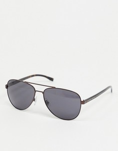 Черные солнцезащитные очки-авиаторы Hugo Boss-Черный цвет