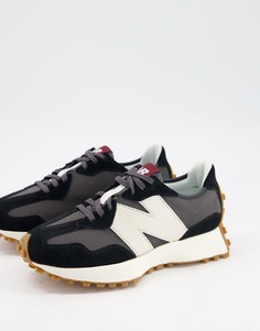 Черные кроссовки New Balance 327-Черный цвет