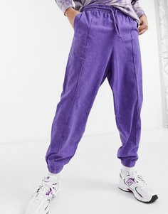 Сиреневые оversized-джоггеры с эффектом кислотной стирки и декоративными швами (от комплекта) ASOS DESIGN-Сиреневый