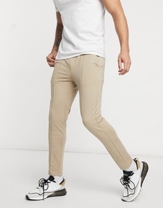 Светло-коричневые брюки с эластичным поясом (от комплекта) Only & Sons-Светло-коричневый