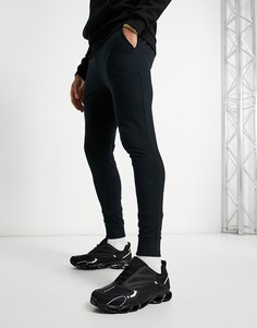 Черные супероблегающие джоггеры ASOS DESIGN-Черный цвет