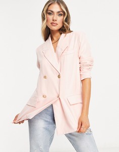 Розовый блейзер в стиле oversized Unique21-Розовый цвет