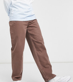 Джинсы бледно-коричневого цвета в винтажном стиле COLLUSION x014-Коричневый цвет