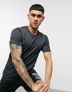 Черная бесшовная футболка adidas Yoga-Черный цвет