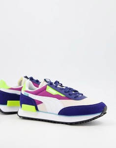 Синие кроссовки PUMA Future Rider Play On-Голубой