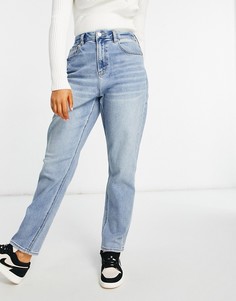 Выбеленные светло-голубые джинсы в винтажном стиле American Eagle-Голубой