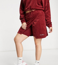 Красная вельветовая юбка PUMA Plus – эксклюзивно для ASOS-Красный