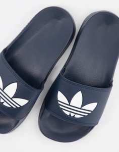 Темно-синие шлепанцы adidas Originals Аdilette Lite-Темно-синий
