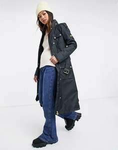 Черная куртка Barbour International Qualify-Черный цвет