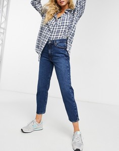 Темно-синие джинсы прямого кроя River Island-Голубой