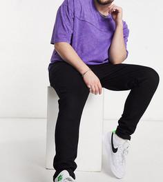 Длинная фиолетовая oversized-футболка с эффектом кислотной стирки ASOS DESIGN Plus-Сиреневый