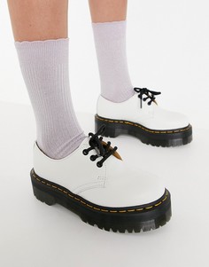 Белые туфли Dr Martens 1461 Quad-Белый