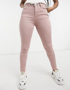 Розовые зауженные джинсы Lipsy-Розовый цвет
