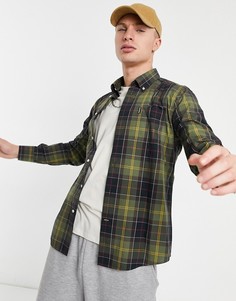 Зеленая рубашка в клетку Barbour-Зеленый цвет