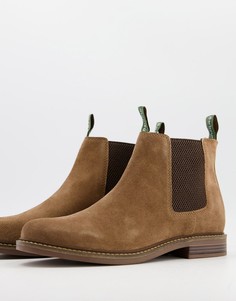 Светло-коричневые замшевые ботинки челси Barbour Farsley-Светло-коричневый