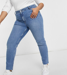 Средневыбеленные зауженные джинсы в винтажном стиле ASOS DESIGN Curve-Черный цвет