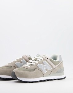 Серые кроссовки New Balance 574-Серый
