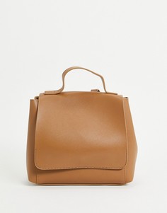 Светло-коричневый минималистский рюкзак ASOS DESIGN