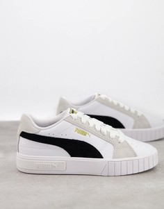 Черно-белые кроссовки Puma Cali Star-Белый