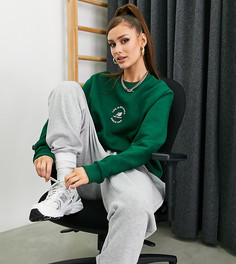 Зеленый свитшот с надписью "Life in balance" New Balance – эксклюзивно для ASOS-Зеленый цвет