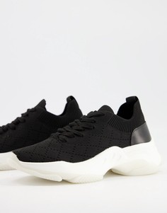 Черные кроссовки на толстой подошве Steve Madden Myles-Черный цвет