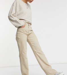 Винтажные джинсы в стиле 90-х песочного цвета Stradivarius Tall-Бежевый
