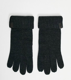 Черные меланжевые перчатки из мериносовой шерсти AllSaints-Черный цвет