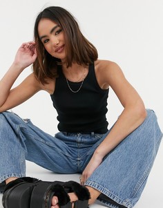 Черная майка-борцовка Cotton:On-Черный цвет