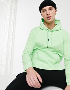 Худи лаймового цвета с фирменной эмблемой игрока по центру Polo Ralph Lauren-Зеленый цвет