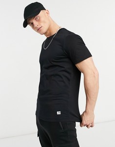 Футболка с круглым вырезом Selected Homme Travis-Черный цвет