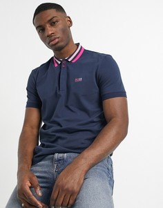 Футболка-поло BOSS Athleisure paddy 1-Темно-синий